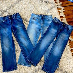 THREE PAIRS BOYS’ JEANS
